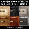 DIY Décor Hub - Antique Brass Cabinet Pulls, 10-Pc Drawer