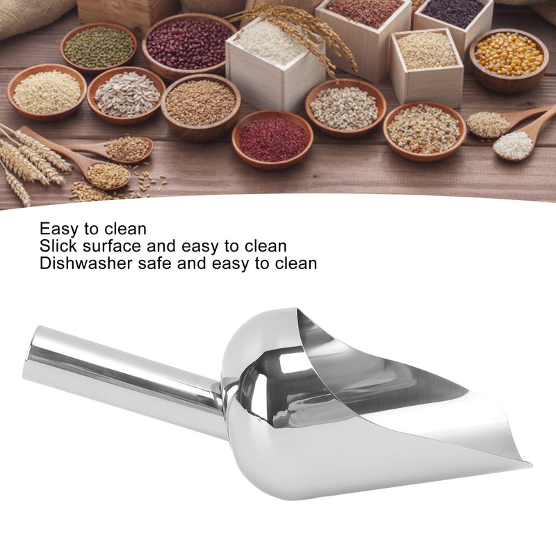 Stainless Steel Ice Food Scoop Multipurpose Large Capacity Food Shovel