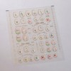 5D Embossed Flower Nail Stickers for Nail Art Self-Adhesive Gold