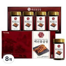 Douzone Health Baeknyeon Red Ginseng Extract, 240g, 8-piece set / 더존건강 백년홍삼정, 240g, 8세트
