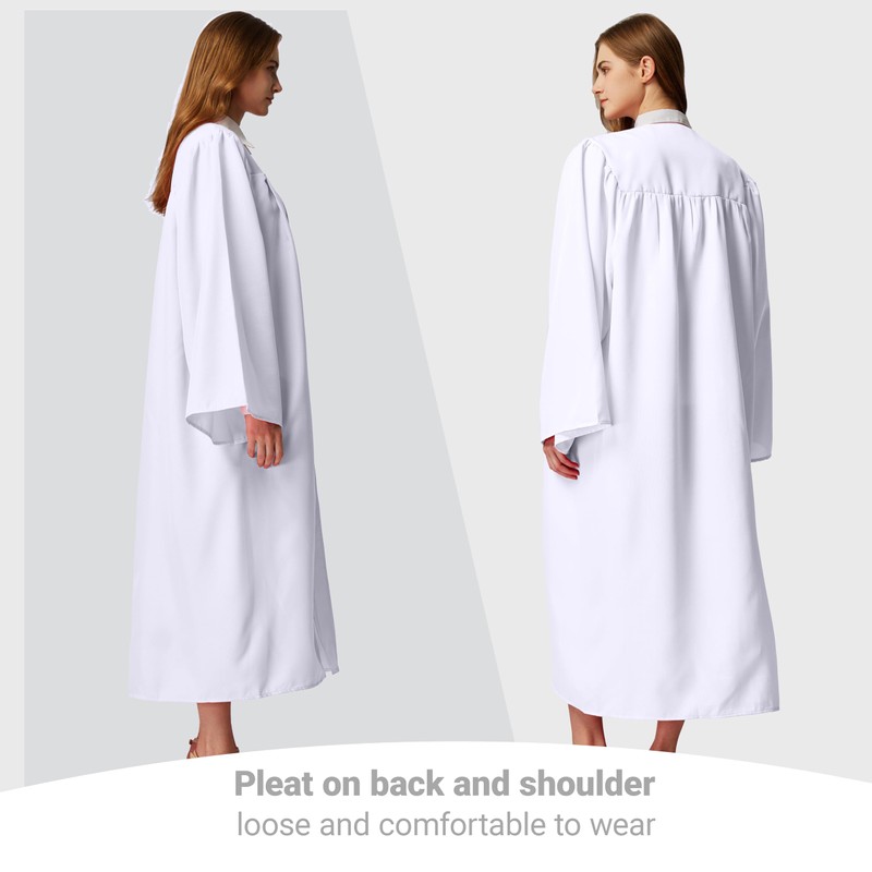 MyGradDay Unisex Matte Graduation Gown, Choir Robe for Church, Pulpit