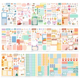 Joyberg 1700+ Planner Stickers, 24 Calendar Stickers Per Pack, These Planner Stickers for Women Will Add Colour and Interest to Your Schedule
