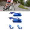 1 Pair Handlebar Bike Mirror 360 Degree Rotatable Scratch Resistant