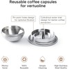 RECAFIMIL Stainless Steel Refillable Coffee Pods Compatible for Nespresso VertuoPlus,St.
