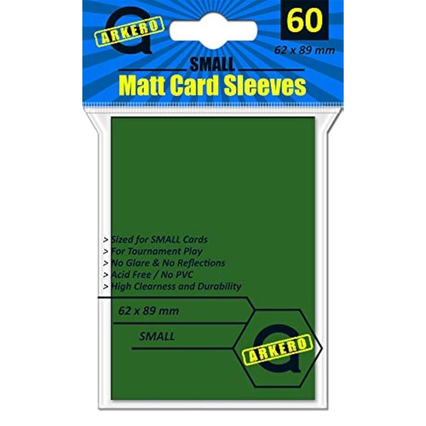 Arkero-G 60 Small Matte Card Sleeves Various Colours (Matte Card