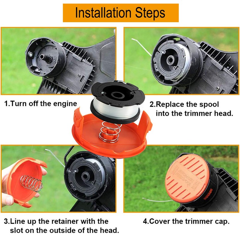 AF-100 String Trimmer Spool Replacement for Black and Decker AF-100
