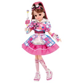 Takara Tomy Licca TAKARA TOMY "Licca-chan Doll, Big Friend x Warrior, Kirameki Powers! Kirari Licca-chan Dress-up Doll, Pretend Play, Toy, Ages 3 and Up, Toy Safety Standards, ST Mark Certified