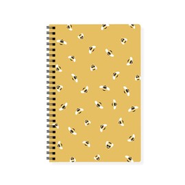 Fringe Studio Slim Paperback Spiral Journal,"Bees", 120 Pages, 5.625" X 8.75", (931037)