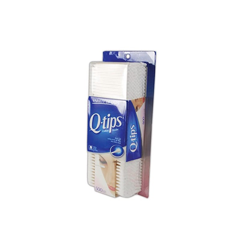 623181 Q-Tips Cotton Swab, Standard, White, 500 Count (Pack of