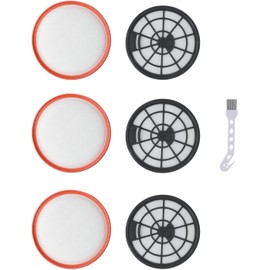 FABULETTA - Kit de filtro tipo 95 para Vax Air Compact Series Aspiradora Pre Motor y Post Motor Lavable de espuma y fieltro Juego de repuesto incluye 3 premotor, motor de 3 postes, 1 cepillo, estándar