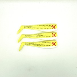 Al Gag's Lures Whip-It Fish- 5" Replacement Tails- Chicken Scratch