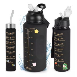 Trixter Botella De Agua Deportiva 2 Pack Gran Capacidad 2l Y 800ml