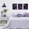 Conipit Black Purple Canvas Wall Art Fashion Women Pictures Black