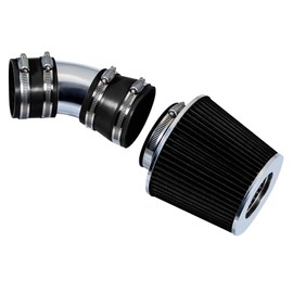 Rtunes Racing Short Ram Air Intake Kit + Filter Combo Compatible For 06-08 Impala 3.5L/3.9L V6 / 06-08 Monte Carlo 3.5L/3.9L V6 (Black)