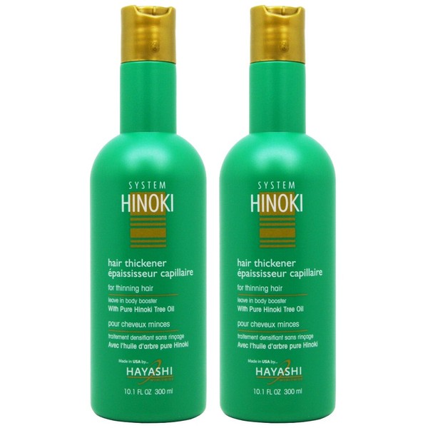 Hayashi System Hinoki Hair Thickener for Thinning Hair 10.1oz"Pack of 2"