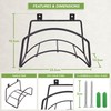 BLOSTM Wall Mounted Garden Hose Hanger - Solid Steel Hose