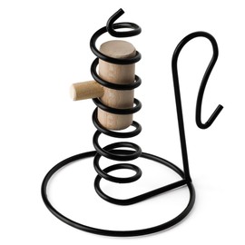 Courting Candle Holder Set of 2, Primitive Spiral Design, 6 inches