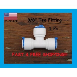 Unbranded 3/8" Tee Fitting for Reverse Osmosis (RO) Water Purification Systems