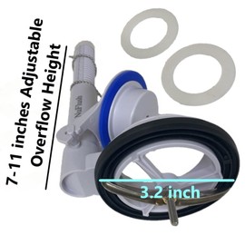 Flush Valve Assembly for Toto THU013P Power Flush Upgrade with 2 Extra Flapper Seals by NuFlush