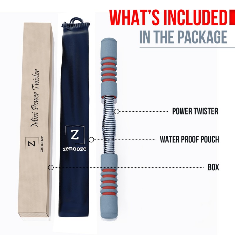 Zenooze Power Twister Bar 20KG, Chest Exerciser for Men, The
