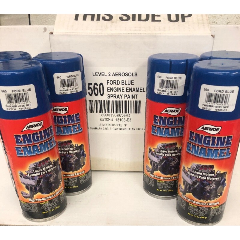 Aervoe Engine Enamel High Heat Paint #560 Ford Blue 1