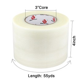 BOMEI PACK Duct Tape Clear 4 Inch x 60 Yards,Wide Roll Duct Clear,Heavy Ducty Transparent Strapping Tape,Waterproof,Residue Free,Flexible,Tear by Hand,Multi-Use for Crafts & Home Improvement