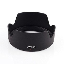 CELLONIC® Lens Hood Compatible with Canon EF-S 18-135 mm f/3.5-5.6 is USM/RF 24-105 mm F4-7.1 is STM Bayonet EW-73D Lens Hood Camera Lens Hood