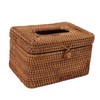 Rectangular Rattan Tissue Box Cover Rattan Woven Tissue Box Holder