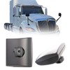 Black Square Convex Hood Mirror Head for 2008-2018 International Prostar