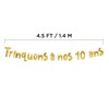 Glitzerbanner FR Trinquons Nos 10 Ans