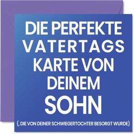 Stuff4 Father's Day Card Funny for Dad - Perfect Card - Funny Happy Father's Day Card from Son Daughter in Law 145 mm Rude Jokes Greeting Cards