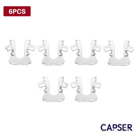 CAPSER 6PCS Headlight Retaining Clip for 1992-1996 Ford F150 F250 F350 Lincoln Benz Metal Headlight Retaining Clip Set Headlight Retaining Set