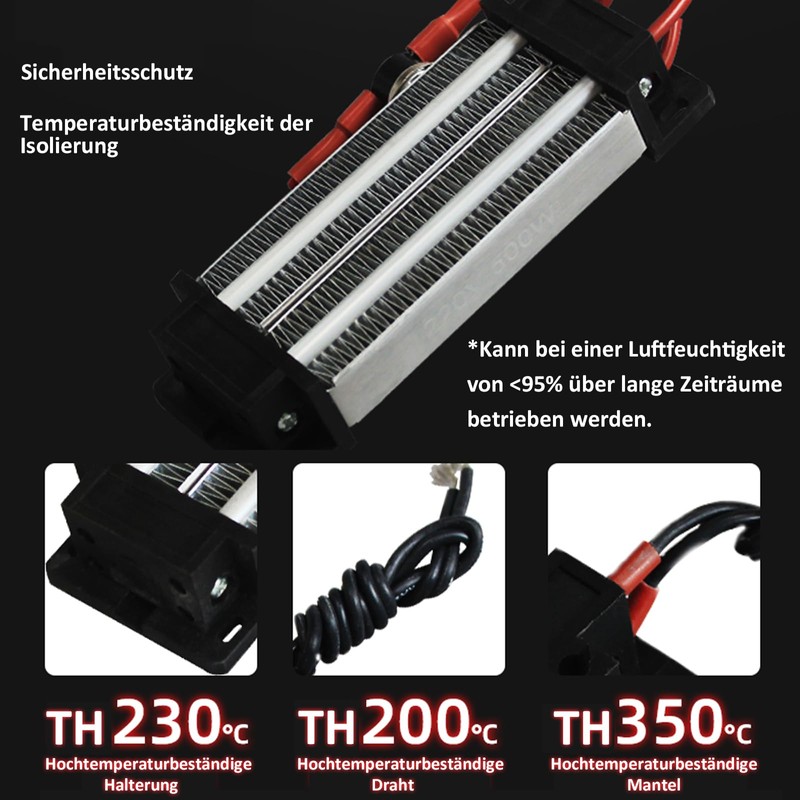PTC Heating Element 220V 600W PTC Ceramic Air Heater, PTC