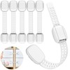Baby Proofing Cabinet Locks,6Pack Child Safety Locks with Adjustable Strap