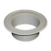 Metal Ventilation Ducting Pipe Wall Plate Spigot White 80mm Diameter