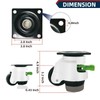 4 Pack Leveling Casters with Ratchet Handle, Adjustable Heavy Duty