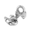 QWORK 3/8" Wire Rope Clamp Clip M10, 10 Pack Large