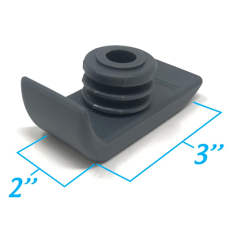 1 Pair Durable Ski Glides for Drive Walkers (Gray)