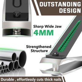 Long Handled Toenail Clippers for Seniors, Obese, Pregnant and Waist Patients, 4mm Wide Jaw Opening, No Need to Bending, Cutting Very Easily 1.5 (White, M-24 / 60cm)