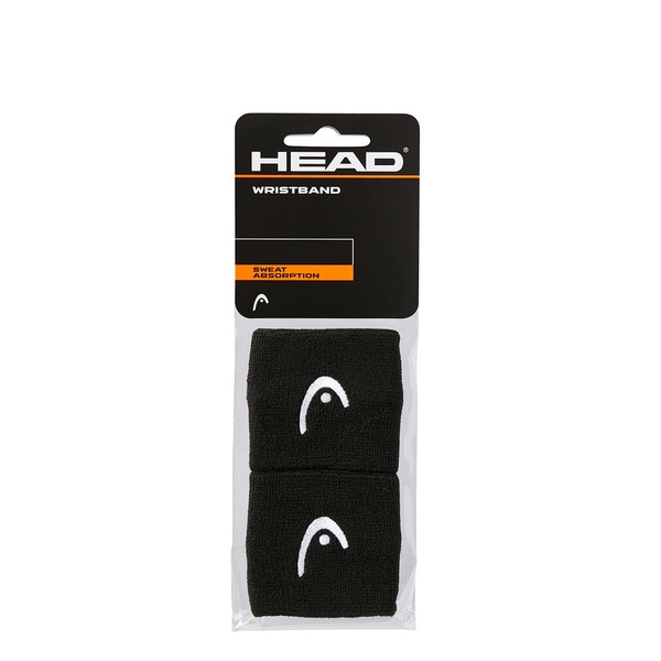 HEAD Unisex Adult 2.5 Sweatband, Black, One Size