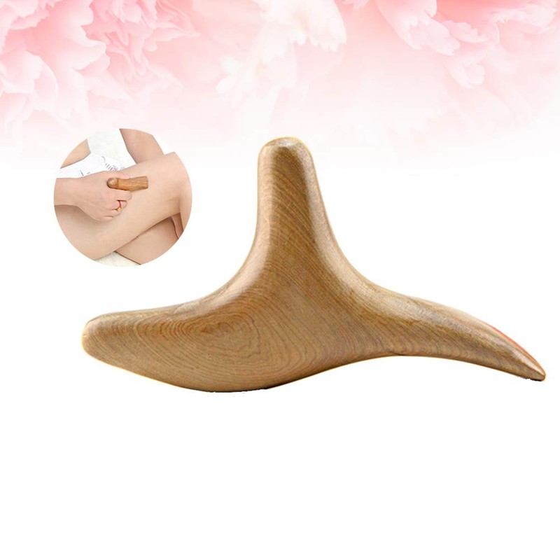 Supvox Trigger Point Massage Wooden Hand Massager Gua Sha Board