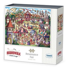 Boardwalk Puzzles Renaissance Fair - 1000 Piece Jigsaw Puzzle for Adults, Made in USA