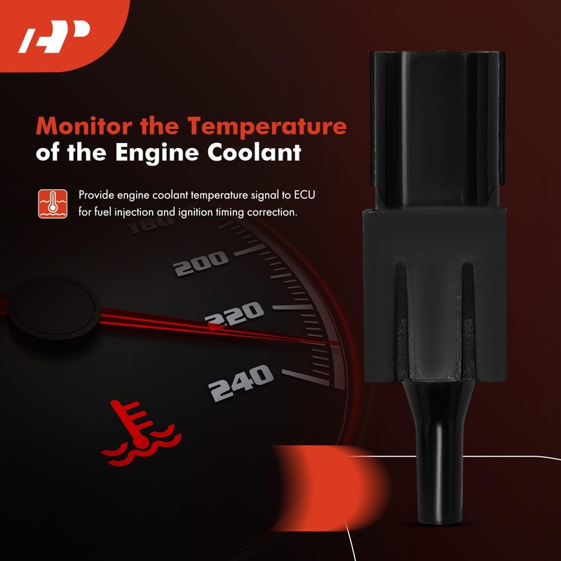 A-Premium Engine Coolant Temperature Sensor [2 Pins] Compatible with Honda