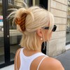 Pinzas grandes de acetato de 4,1 pulgadas para mujer, pinzas