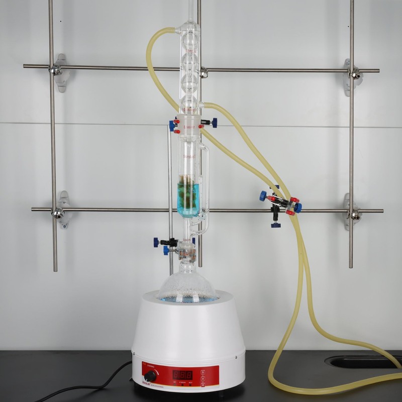 stonylab Borosilicate Glass Soxhlet Extractor,45/40 Top Joint 24/40 Bottom Joint,
