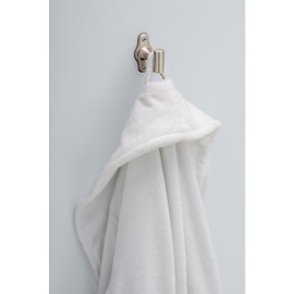 FRANKLIN BRASS Calloway (1-Pack) Towel Hooks Satin Nickel Single Bathroom Hooks Wall Mounted for Robes & Towels Hand Towel Hook Holder Kitchen, Bathroom Accessories CLWY35-SN