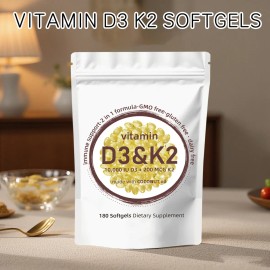 4 Paquetes De Vitamina D3 10,000 Ui + K2 (mk7) 200 Mcg