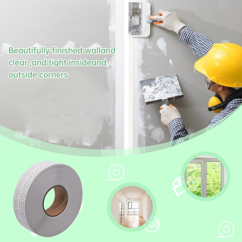 AnRui Drywall Corner Bead Self-Adhesive - Drywall Corner Tape 1.97"
