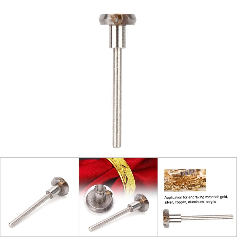 Diamond Cut Flywheel Shank Jewelry Cutting Engraving Making Accessory (135deg)