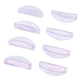 PERMANIA Eyelash Lifting Pads, Pack of 8 Reusable Eyelash Lifting Pads, Comb Style Eyelash Pads, 4 Sizes Lash Lifting Pads for Salon and Home - Pink